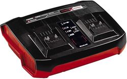Carregador Power-X-Twincharger 3 A Power X-Change (iões de lítio, carregamento paralelo de 2 baterias de 18 V, ciclos de carga adaptados à situação, sistema de carregamento de 6 etapas)
