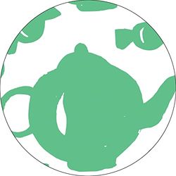 Bonateks, Round Digital Printed Mouse Pad, Non-Slip Base, for Office and Home, Diameter:22cm