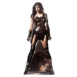 STAR CUTOUTS SC1031 Wonder Woman GAL Gadot - Corte de cartão de aniversário, presentes, festas e fãs, madeira, multicolor, 182 x 77 x 182 cm