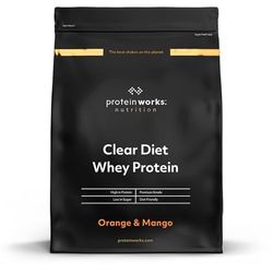 Protein Works - Clear Diet Whey Protein Isolate Powder, Refreshing High Protein Drink, 40 Shakes, Orange & Mango, 1kg