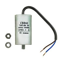 Paxanpax PLD073 Universal Capacitor 70uF, 70MFD, 450VAC, 20cm Cable