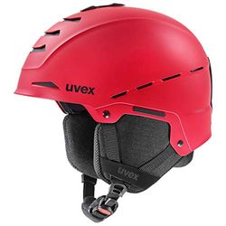 uvex Unisex - Erwachsene, legend Skihelm, red mat, 59-62 cm