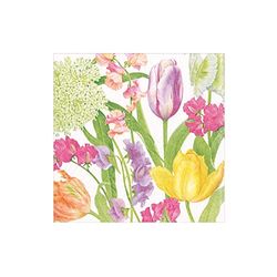 Caspari Spring Flower Show Papieren Cocktail Servetten - 20 Per Doos