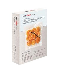 SousVideTools [SVT-06001] 100 Buste Goffrate per Sottovuoto per la Conservazione di Alimenti (150 X 250 mm)