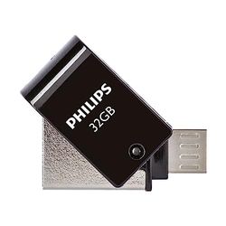 Philips 2-in-1 OTG Édition High Speed clé USB 2.0/Micro USB, double lecteur flash USB 32 Go pour PC,ordinateur portable, (Android) smartphone, tablette, Ultra Small, vitesse de lecture jusqu'à 23 Mo/s