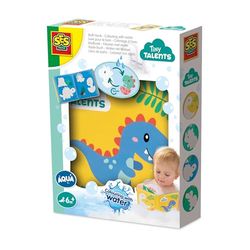 SES Creative 13215 Pintar Libro de baño con Dinos de Agua