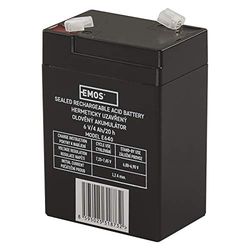 Emos acumulador sem manutenção de chumbo 6 V, 4 Ah para lâmpada 3810, 1 peça, b9641