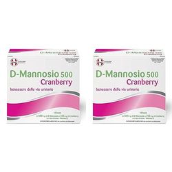 Matt, D-Mannosio 500 Cranberry, Integratore Alimentare per il Benessere delle Vie Urinarie con D-Mannosio, Cranberry, Uva Ursina e Vitamina C, Confezione da 24 Bustine