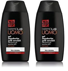 Dermolab Uomo - Gel Dopobarba, per Pelli Sensibili, Effetto Lenitivo e Idratante, Aiuta a Prevenire gli Arrossamenti Cutanei dopo la Rasatura, Dermatologicamente Testato, 120 ml (Confezione da 2)