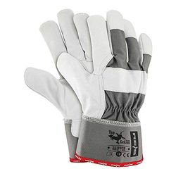 Reis Rhipper_Sw Topgekon - Guantes de protección (10 unidades), color gris y blanco