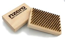 NZERO Brosse en Laiton pour l’Entretien des Skis et Planches de Snowboard, 12 x 8 cm 120 x 80 x 30 mm.