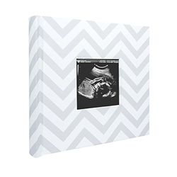 Pearhead 71125 Chevron Photo Album, vit