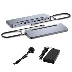 I-TEC USB-C ERGO DOCK + Charger 3X LCD + Charger 100W (bundel)