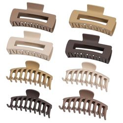 Pinces à Cheveux Pour Femmes Cheveux épais, Pinces à Cheveux Grandes 10 cm/11 cm, Pinces à Cheveux Pour Filles, Ensemble de Pinces à Cheveux Pour Femmes et Filles Avec Cheveux épais et Fins, 8 Pièces