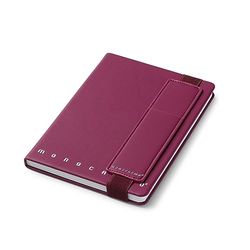 Pigna Notitieboek met elastische penhouder, paars