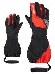 Ziener Guanti da sci LAILACO per bambini/sport invernali | impermeabili, senza PFC, rosso, 5