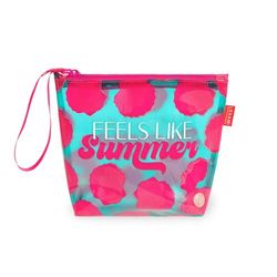 LEGAMI Damväska Pochette Mare strandväska, Turkos, Medium