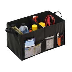 Honey Can Do SFT 01166 Soft Storage Chest, Black Folding Car Trunk Organizer