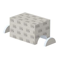 LUX ELEMENTS Ławka prysznicowa gotowa do układania płytek 75 x 50 x 45 cm I prosta ławka z twardej pianki do siedzenia pod prysznicem I prefabrykowana forma ławki do montażu przed ścianą lub w niszy