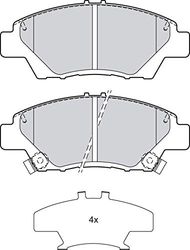 Valeo Plaquettes de frein First 302158 Jeu de 4 plaquettes Essieu avant Entièrement équipé avec accessoires montés