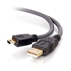 C2G/Cables to Go 29653 Ultima USB 2.0 A to Mini-B Cable, Charcoal (5 Meter)