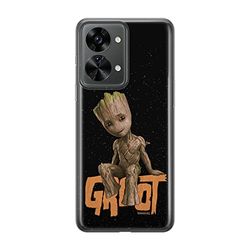 ERT GROUP mobiltelefonfodral för Oneplus NORD 2T 5G originalt och officiellt licensierat Marvel mönster Groot 005 optimalt anpassad till formen på mobiltelefonen, fodral tillverkad av TPU-plast