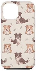 Border Collie Dog Pattern Boho Art Case for iPhone 12 Pro Max