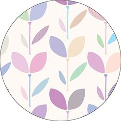 Bonateks, Ronde digitaal bedrukte muismat, antislip onderkant, voor kantoor en thuis, diameter: 22 cm