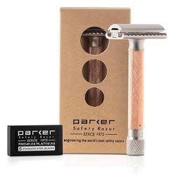 Parker Safety Razor Parker rasoio di sicurezza variant regolabile versione rosegold