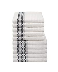 Italian Bed Linen 10 esponjas Kate, Rombo Gris Claro/Gris Oscuro, 50 x 100 cm