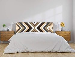Oedim Abstract Wooden Headboard 100 x 60 cm, Decorative Headboard for Beds, Room Decoration