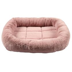 THE CONCEPT FACTORY, AN6077, Coussin Douillet pour Animaux, Confort Optimal, Design Élégant, Facile à Entretenir, Idéal pour Chats et Chiens, Taille 46x39x7 cm, Couleur Rose