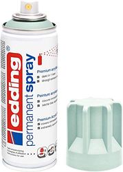 edding 5200 spray permanent - menthe douce mat - 200 ml - peinture acrylique pour peindre ou décorer verre, métal, bois, céramique, plastique, toile - peinture acrylique en aérosol