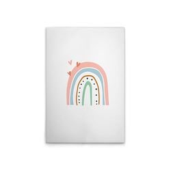 A.S. Création DD132583 Tableau mural pour chambre d'enfant, motif arc-en-ciel, blanc, multicolore, 60 x 90 cm