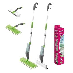 York Set di lavavetri 4 in 1, con manico telescopico da 110 cm