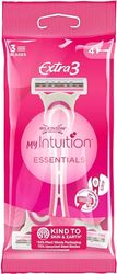 Wilkinson Sword Extra 3 - 4 Maquinillas Desechables Óptimas Para el Afeitado Femenino, Depilación Sin Irritación: Formato: 4 unidades