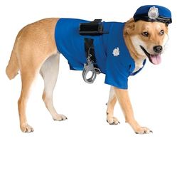 Rubis Officielle Pet Costume pour Chien, Police, Taille XL