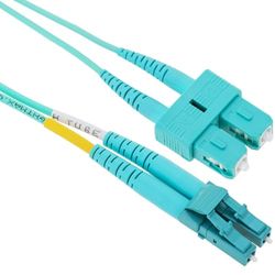 BeMatik - OM3 glasvezelkabel LC naar SC multimode duplex 50/125 van 1 m