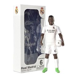Megableu - CAMAVINGA Voetbalfiguur - 20 cm - Groot realistisch & beweegbaar voetbalfiguur - Officiële licentie - 10 gewrichtspunten - Real Madrid voetbalspeelgoed - cadeau-idee fans Camavinga