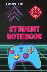 Composition Notebook: Wide College Ruled Paper 110 Pages | Gamer Gaming Video Games Black Pink Purple Blue Colorful Controller Cover | Supplies Students Gift Journal Comp Book