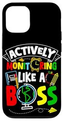 Actively Monitoring LIKE A Boss Actively Monitoring Boss Case for iPhone 12/12 Pro