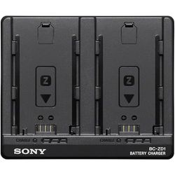 SONY BC-ZD1 Caricabatterie per Batterie NP-FZ100 ad Alta Capacità (x2) con Supporto di USB Power Delivery
