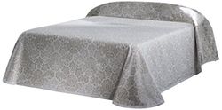 Eysa O50323511 Barroque Couvre-Lit Polyester/Coton/Lin Écru 235 cm