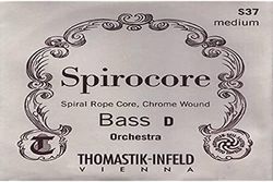 Thomastik Einzelsaite für Kontrabass 1/4 Spirocore - G-Saite Spiralkern, Chrom umsponnen, Orchesterstimmung, mittel