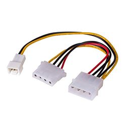 AKYGA AK-CA-35 Câble d'alimentation Molex vers 3 Broches 12 V (m) / Molex 15 cm