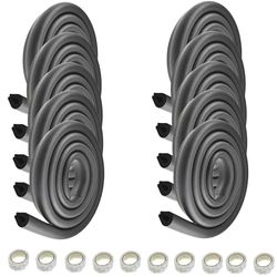 HIMRY 20 Meter Rouleau en Mousse, Forme de U Extra épaisse, Protection Douce, Anti-Collision, Protection Contre Les Chocs, Anti-Crash Protection sur Bords De Table, 10x2m, Noir, KXD7003 Black