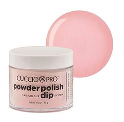 Cuccio Powder Polish - Acrylic Nail Colour Dip System - 45g (1.6oz) Dipping Powder - Rose Petal Pink