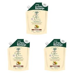 LE PETIT OLIVIER - Eco-Recharge Shampooing Crème Soin Nutrition - Huiles D'Olive, Karité & Argan - Nourrit & Répare - Cheveux Secs & Abîmés - Sans Silicone, Sans Sulfate - Fabriqué en France - 500ml