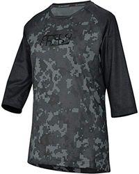 IXS Carve Maglia Donna Nero-Camo 44, T-Shirt Unisex-Adulto, 10