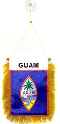 AZ FLAG Gagliardetto Guam 15x10cm con Ventosa - BANDIERINA per Auto STATUNITENSE 10 x 15 cm